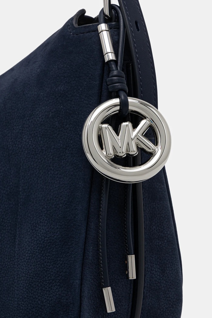 Nubuková taška MICHAEL Michael Kors modrá 30F5SY5M2L
