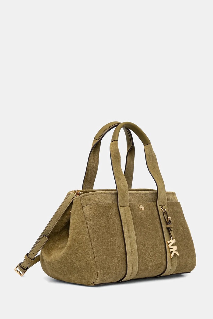 MICHAEL Michael Kors geantă de mână din piele întoarsă 30F5G1ZS1S verde AW25