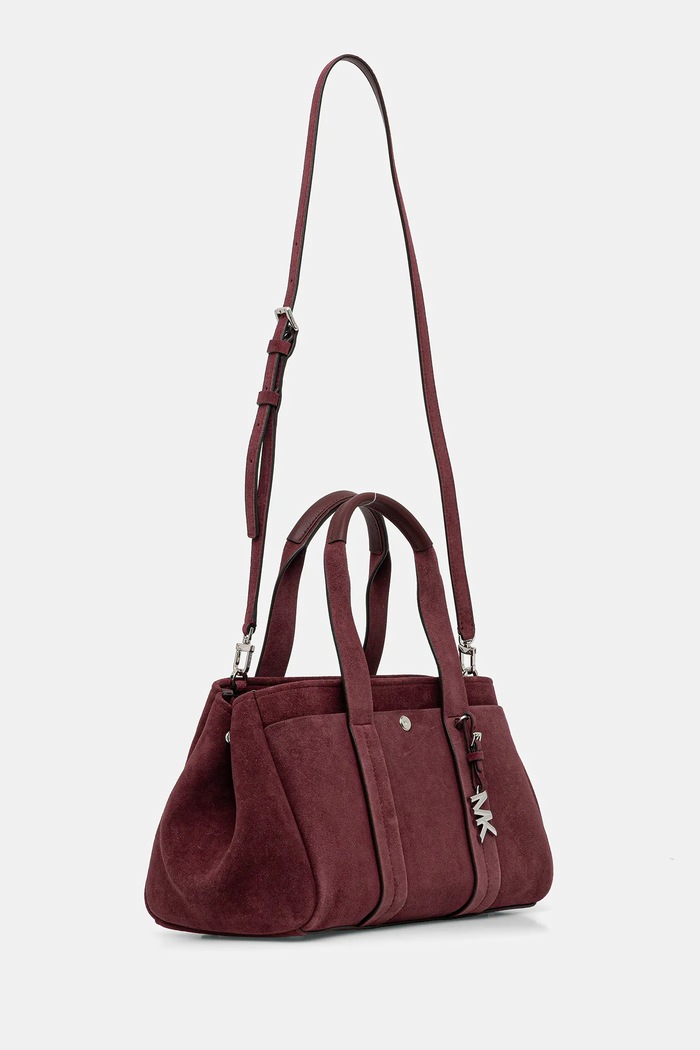MICHAEL Michael Kors geantă de mână din piele întoarsă 30F5S1ZS1S burgundia AW25