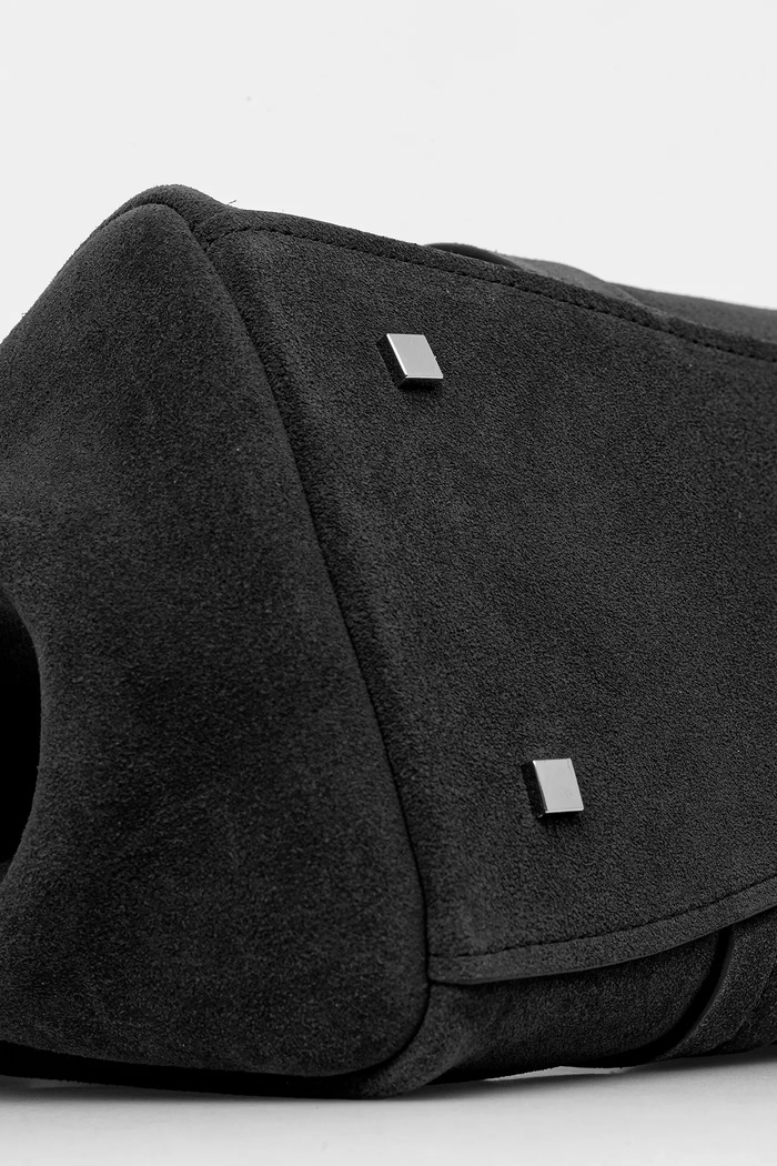 MICHAEL Michael Kors geantă de mână din piele întoarsă 30F5S1ZS1S negru