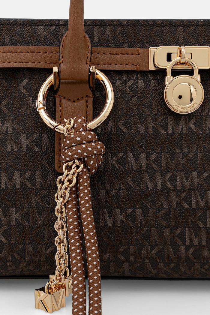 Geantă shopper pentru femei cu imitație de piele MICHAEL Michael Kors 30F5GNXT0B maro