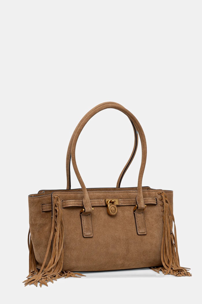 MICHAEL Michael Kors geantă de mână din piele întoarsă 30F5ANXT0S verde AW25