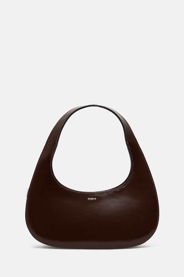 Kožená kabelka Coperni Slim Swipe Baguette přírodní kůže hnědá COPBA116F6045