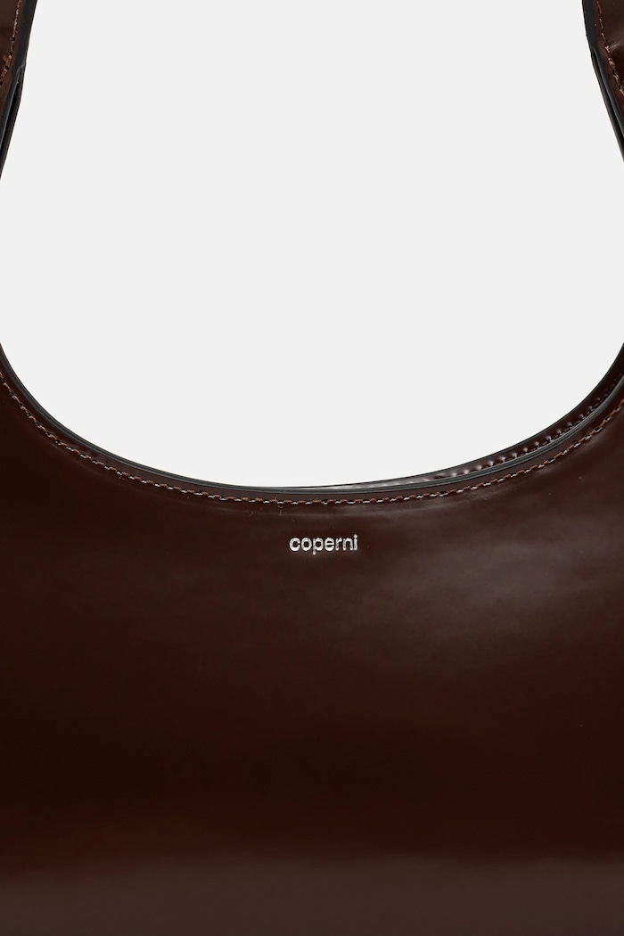 Kožená kabelka Coperni Slim Swipe Baguette hnědá COPBA116F6045