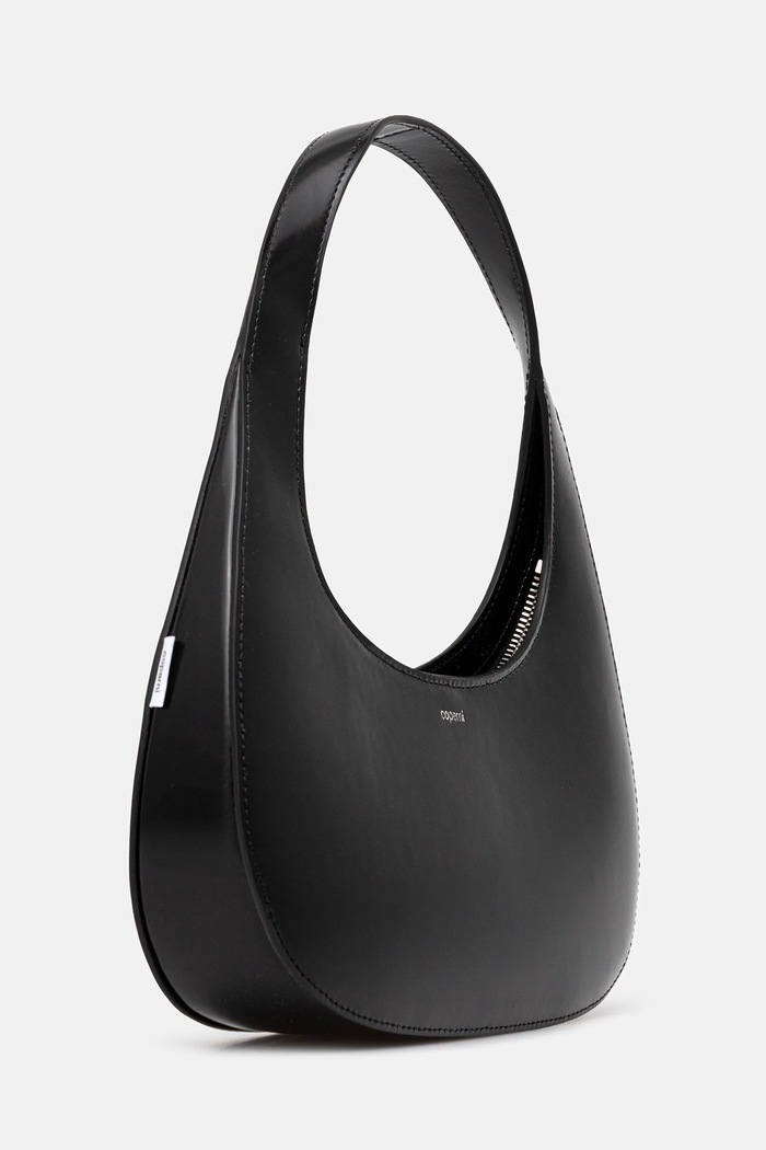 Kožna torba Coperni Slim Swipe Baguette COPBA116F6045 crna AW25