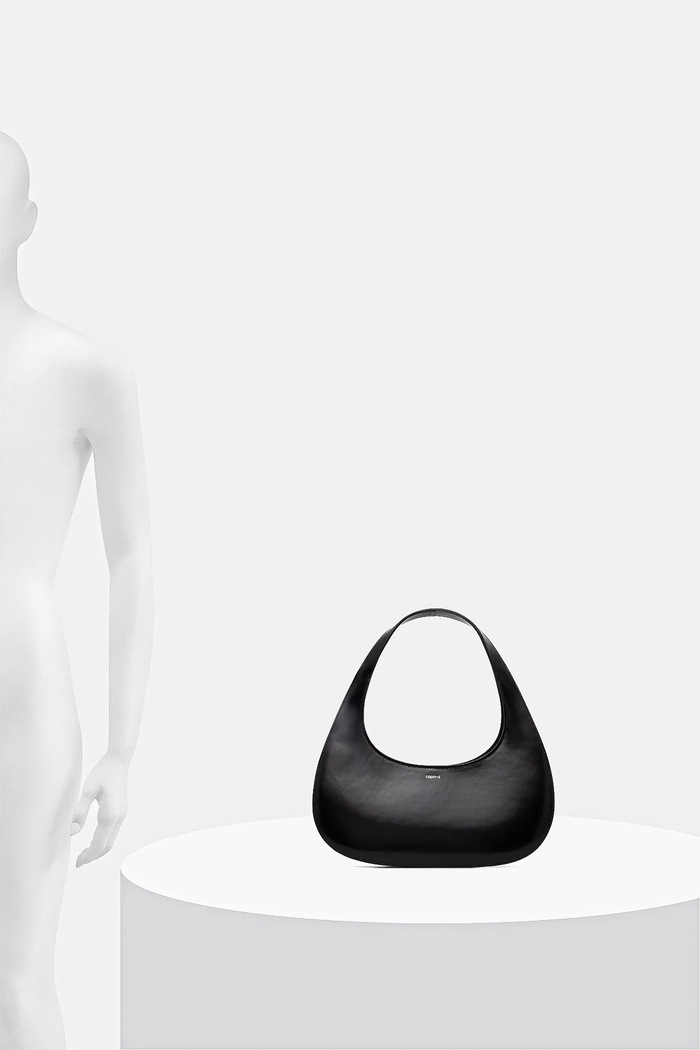 Kožna torba Coperni Slim Swipe Baguette COPBA116F6045