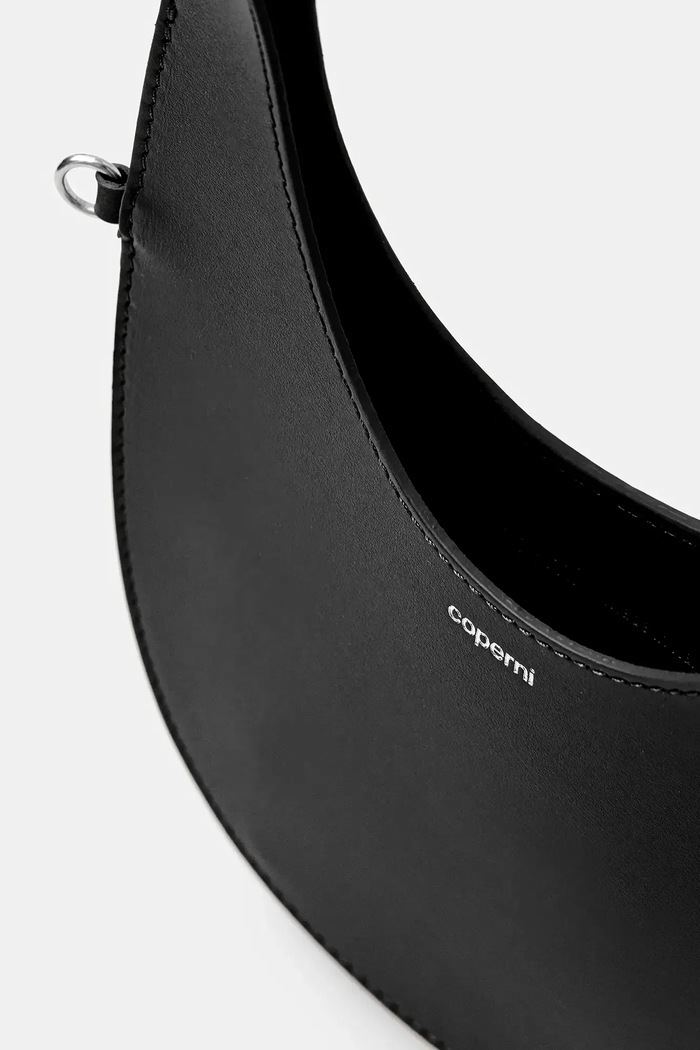 Coperni borsa a mano in pelle Mini Swipe Tote COPBA115F6031 nero