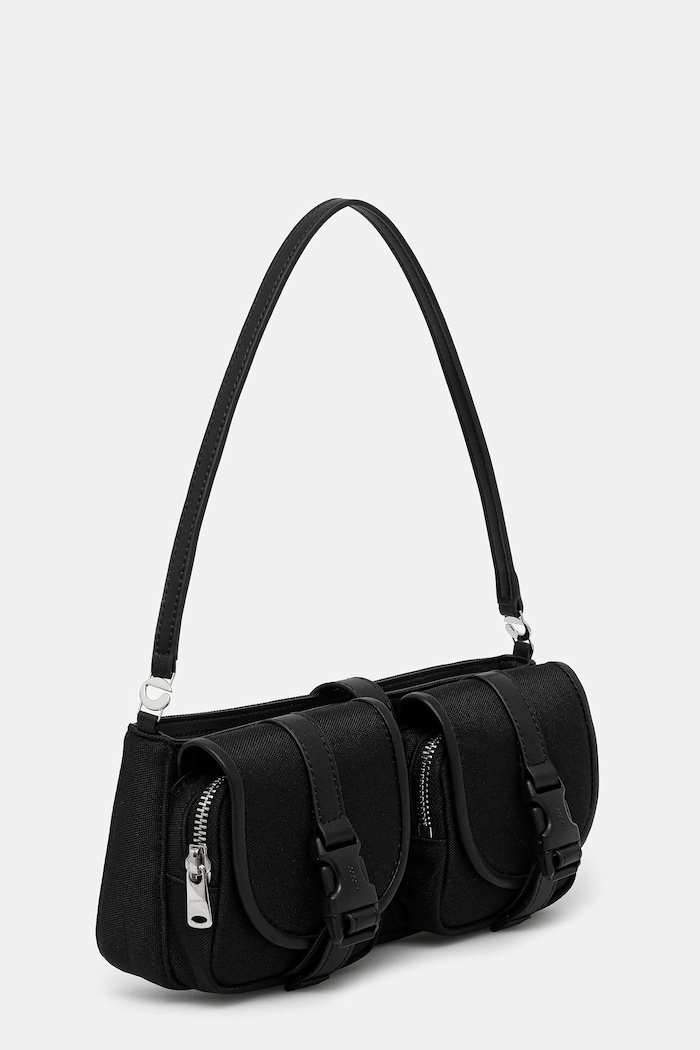Kabelka Coperni Cargo Baguette COPBA114F3047 černá AW25
