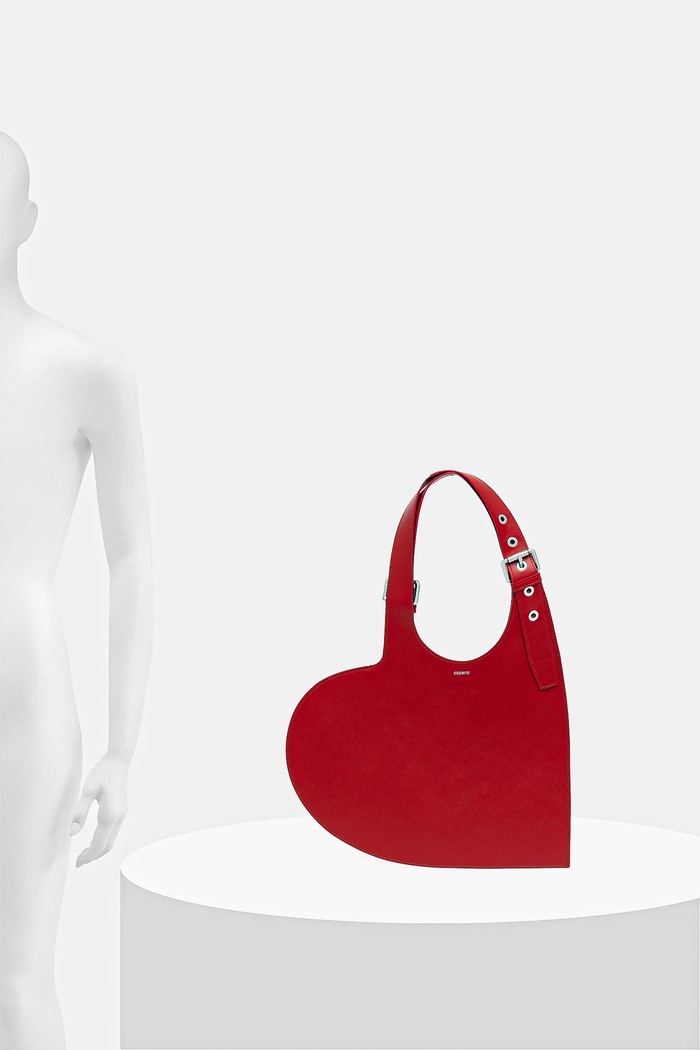 Δερμάτινη τσάντα Coperni Belt Heart Tote COPBA112F6012