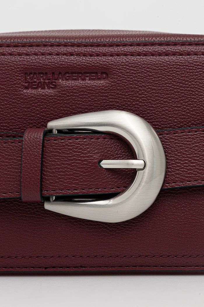 Kabelka Karl Lagerfeld Jeans burgundské A4W30144