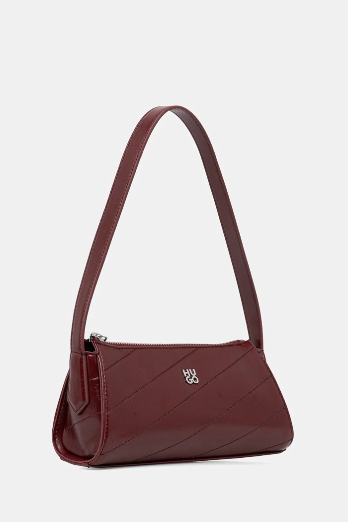 HUGO Geantă Chris 2.0 QF_Hobo 50552248 burgundia AW25