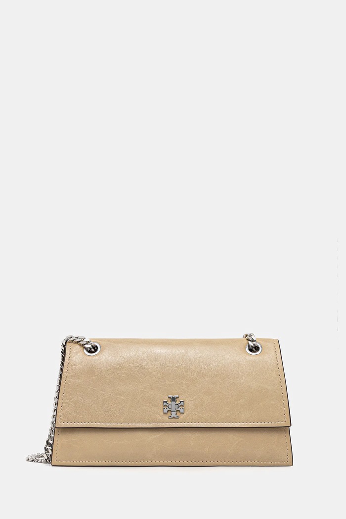 Tory Burch Geantă de piele Kira Turnlock bej 169450.200