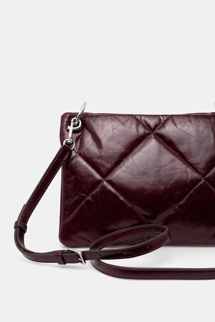 Accesorii Tory Burch Geantă de piele Kira Diamond Quilt 174842.500 violet