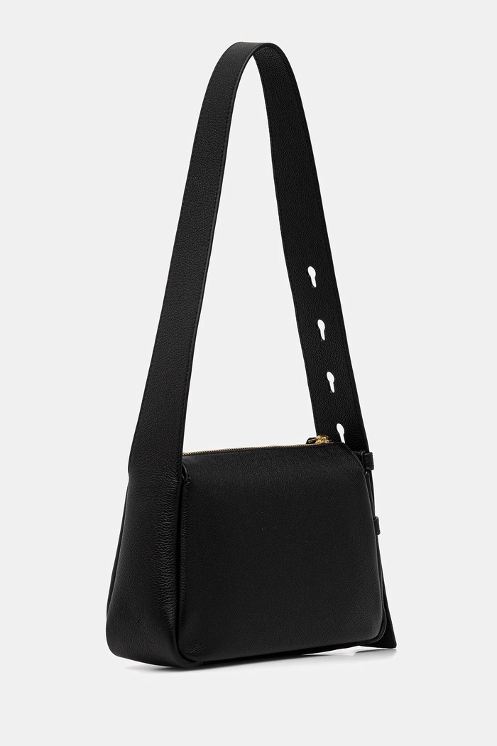 Кожена чанта Tory Burch Romy Small Shoulder 176674.001 черен AW25