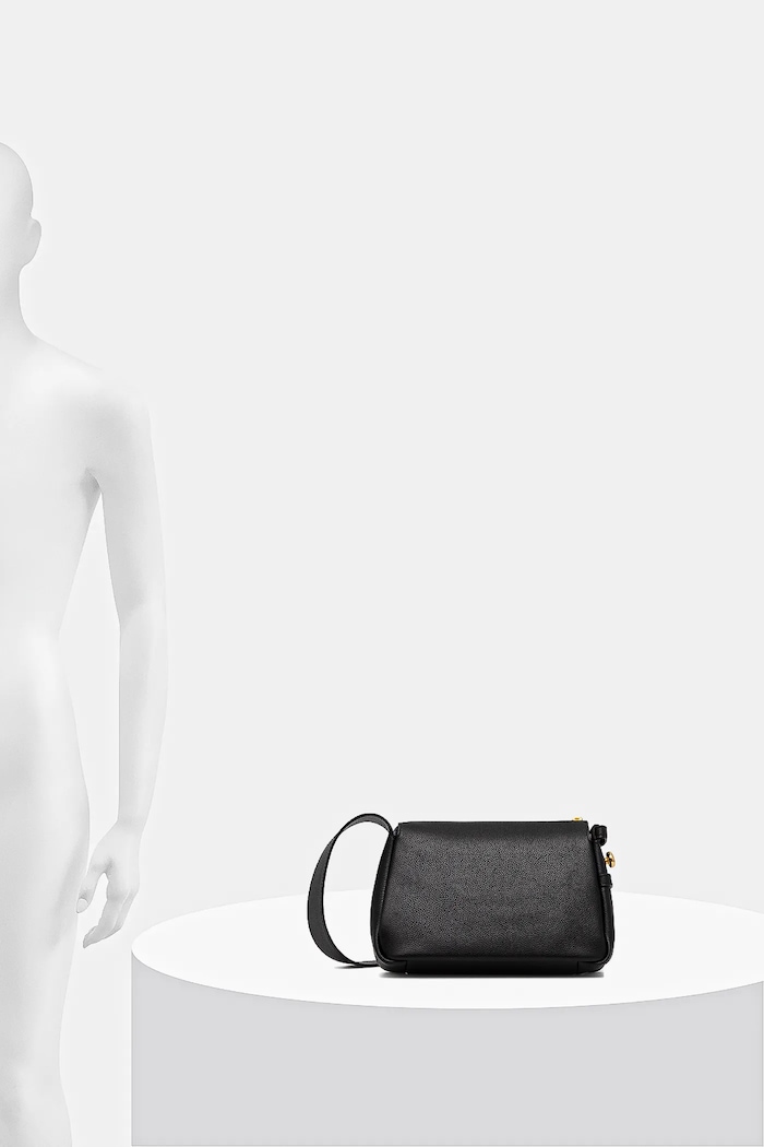 Кожена чанта Tory Burch Romy Small Shoulder 176674.001