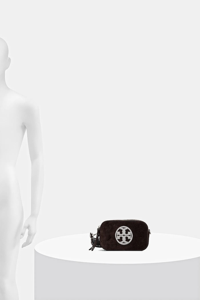 Kožna torba Tory Burch Miller Suede Mini 174301.201
