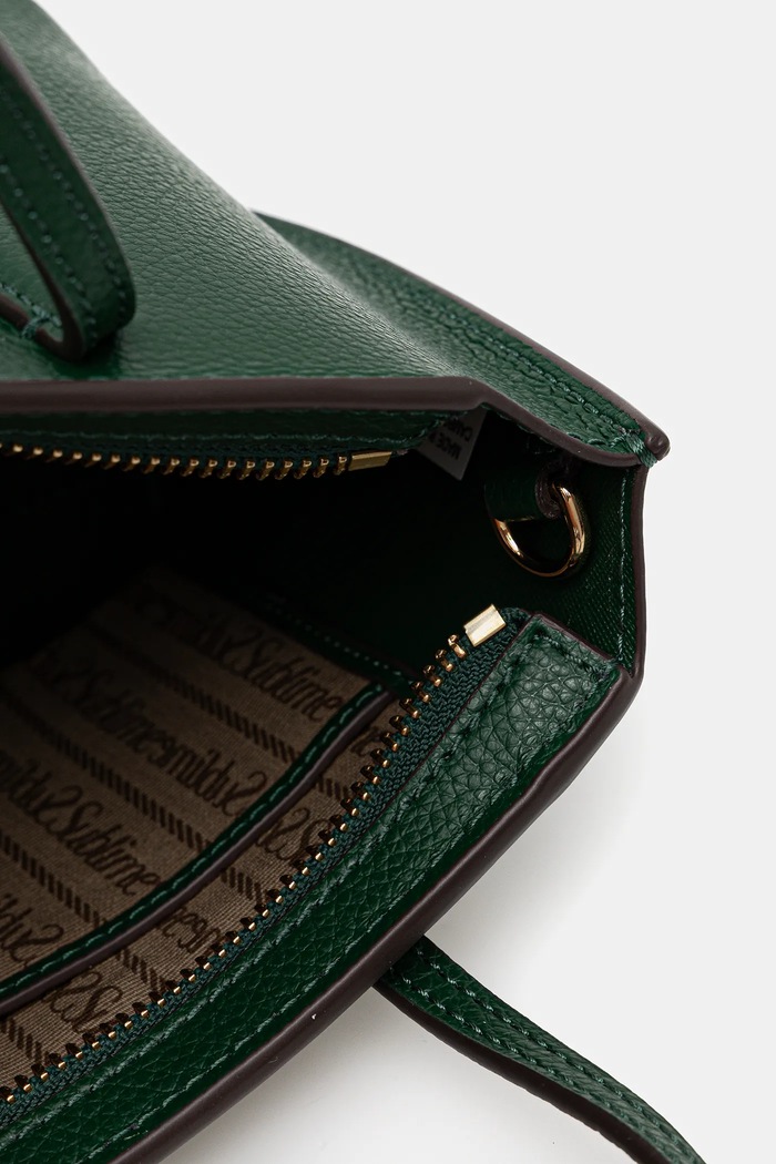 Geantă de piele Perry Tory Burch verde 177399.300