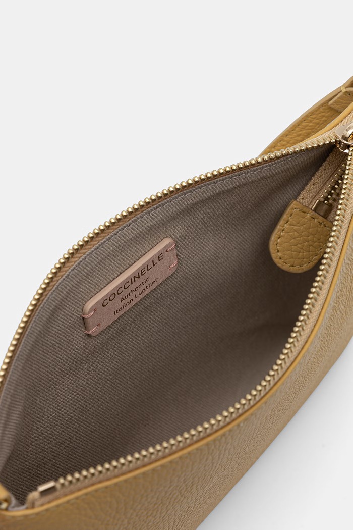 Coccinelle torebka crossbody damska skórzana BEST CROSSBODY E5.MMA.55.F5.01 żółty
