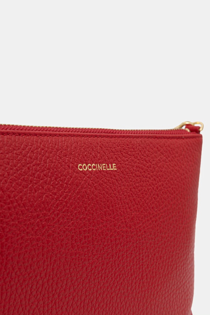 Coccinelle torebka crossbody damska skórzana BEST CROSSBODY czerwony E5.MMA.55.F5.01