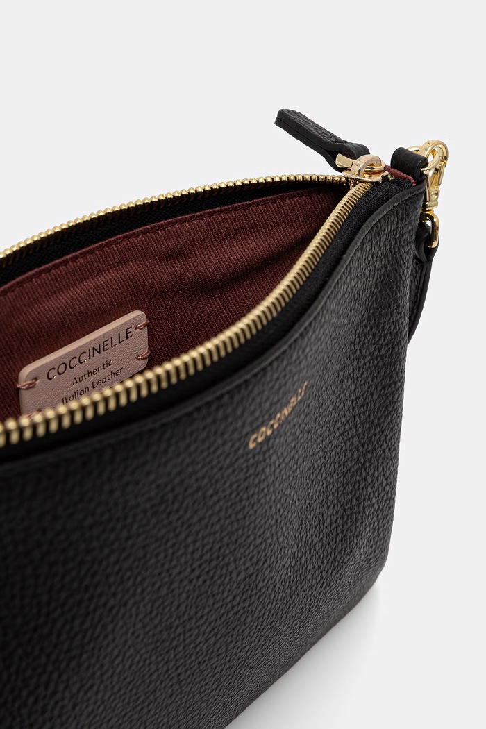 Coccinelle torebka crossbody damska skórzana BEST CROSSBODY E5.MMA.55.F5.01 czarny