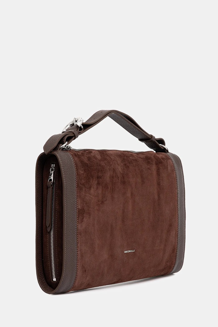 Кожена чанта Coccinelle ELINOR E1.TL6.12.02.01 кафяв AW25