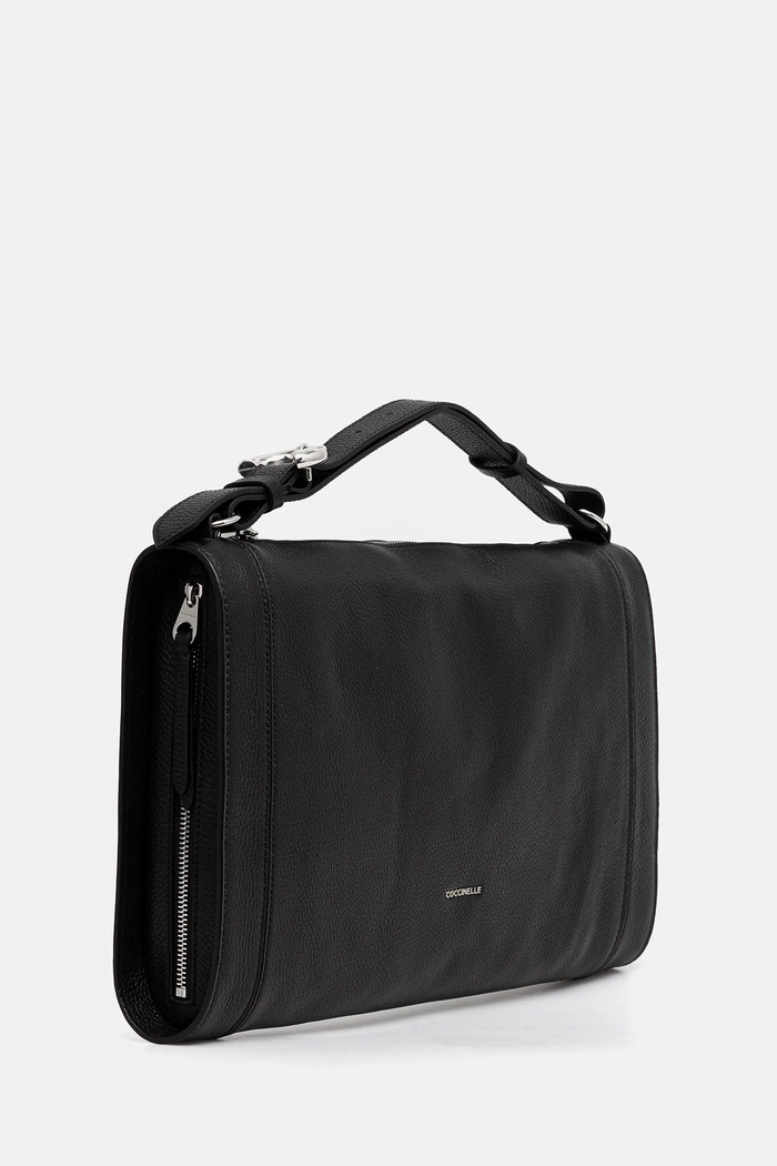 Кожена чанта Coccinelle ELINOR E1.TL5.12.02.01 черен AW25