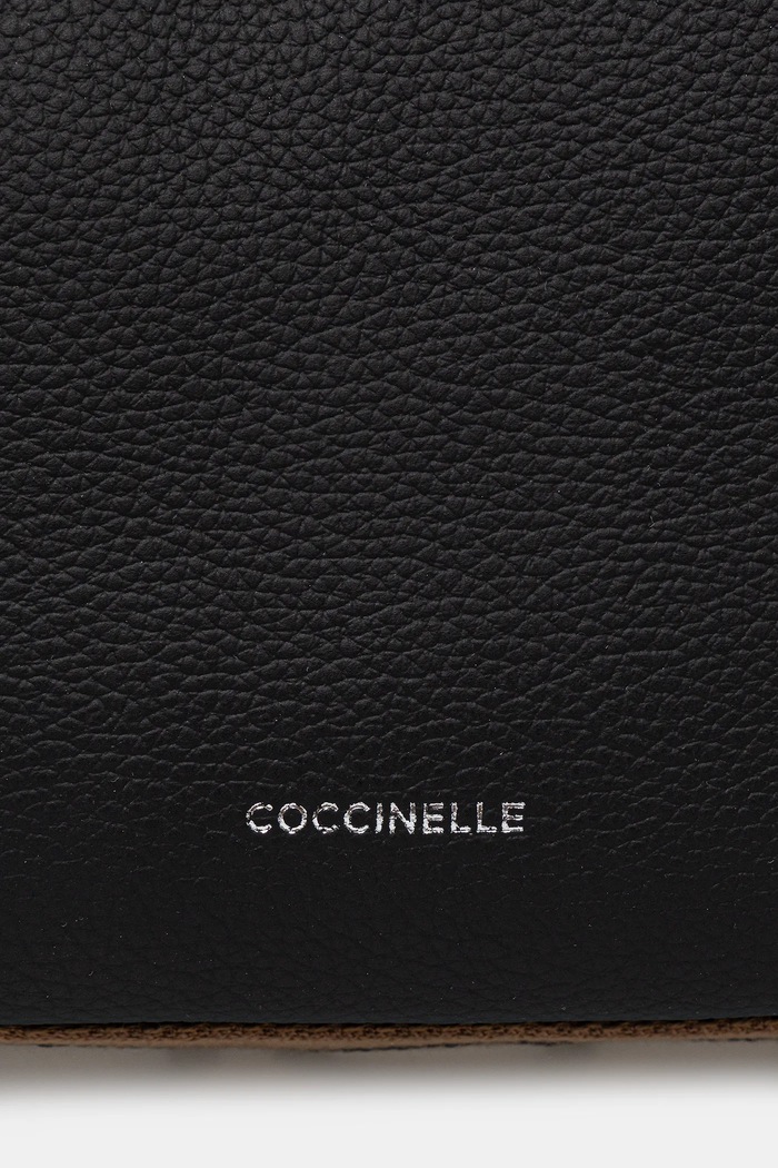 Coccinelle geantă de piele RAQUEL negru E1.SQ0.13.01.01