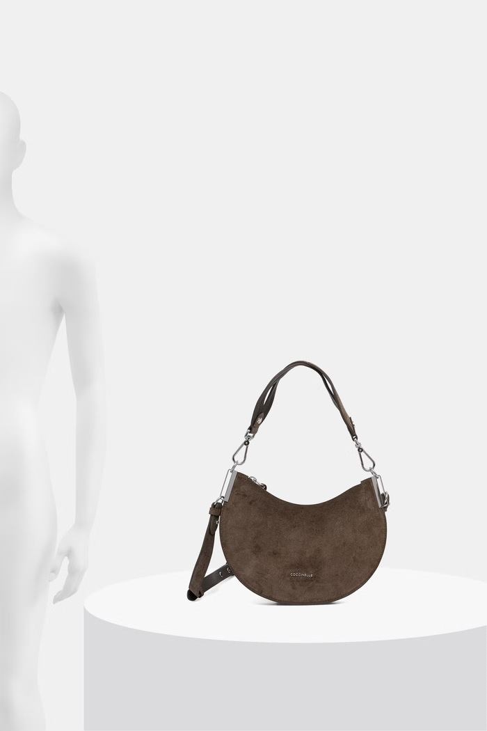 Coccinelle чанта crossbody дамска от велур E1.QKG.13.03.01