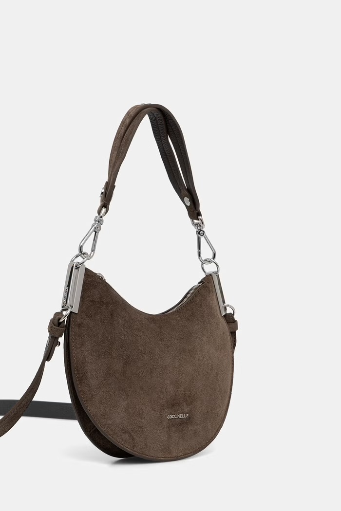 Coccinelle чанта crossbody дамска от велур E1.QKG.13.03.01 зелен AA00