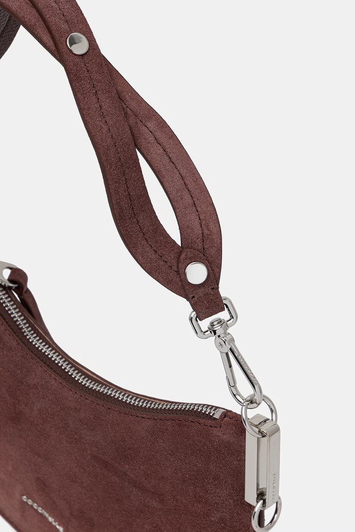 Coccinelle crossbody kabelka dámska semišová burgundské E1.QKG.13.03.01
