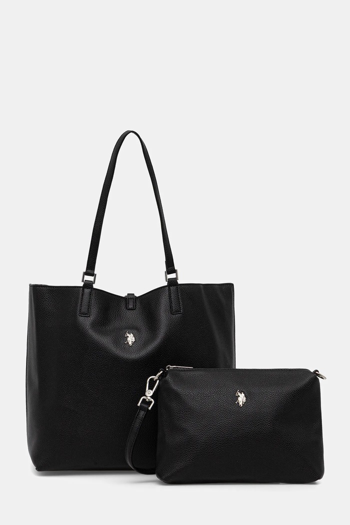Oboustranná kabelka U.S. Polo Assn. Rogersville hladký černá BIURR8906WVP