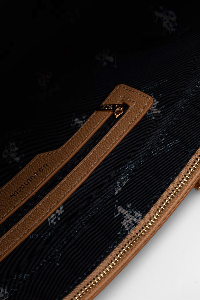 U.S. Polo Assn. nákupní taška dámská z imitace kůže Jones BIUJE8908WVP hnědá