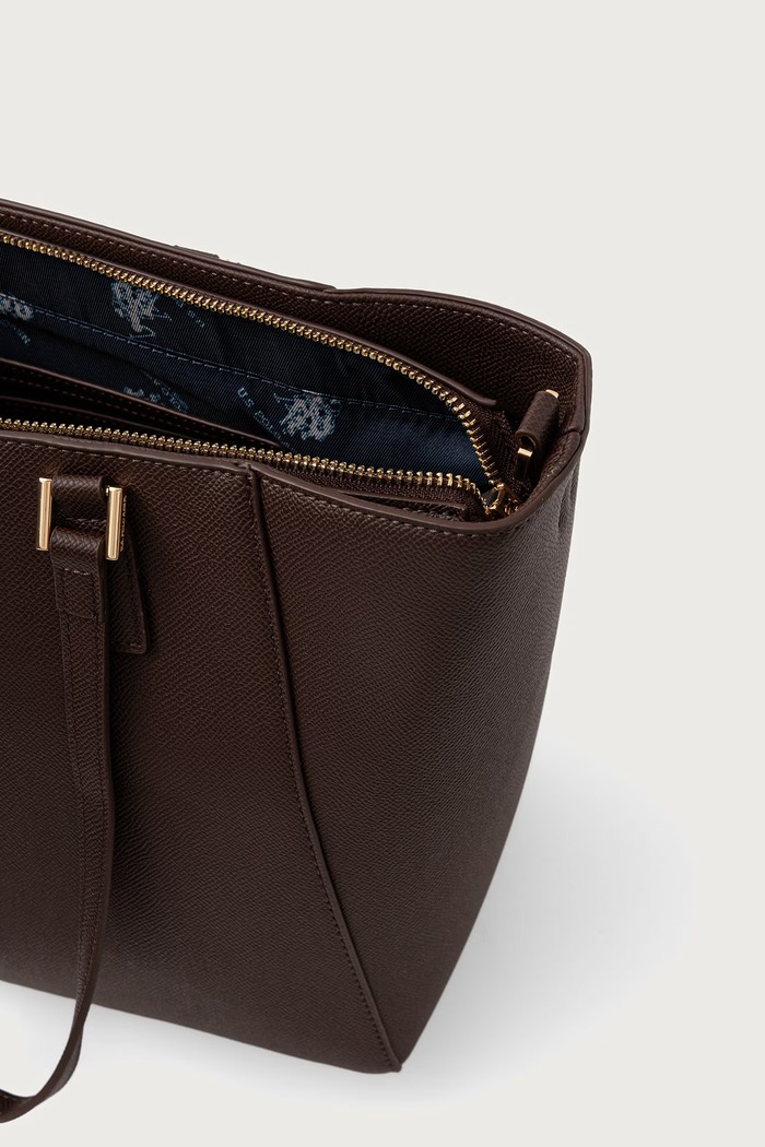 Nákupní taška dámská z imitace kůže Jones U.S. Polo Assn. hnědá BIUJE8908WVP