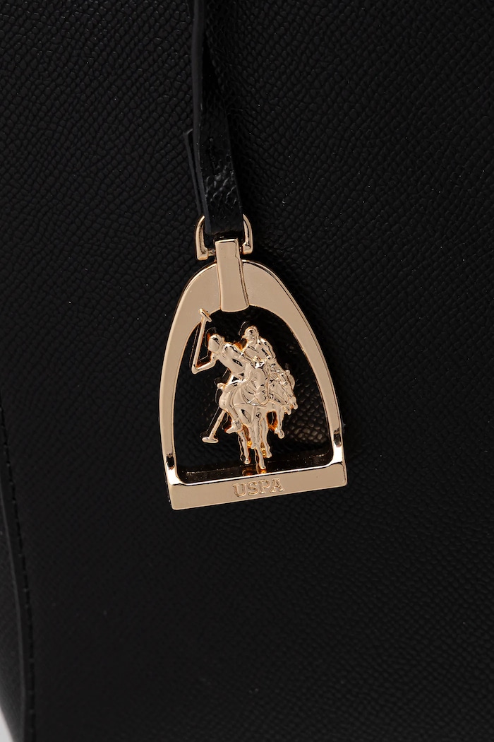 U.S. Polo Assn. shopper γυναικεία από απομίμηση δέρματος Jones μαύρο BIUJE8908WVP