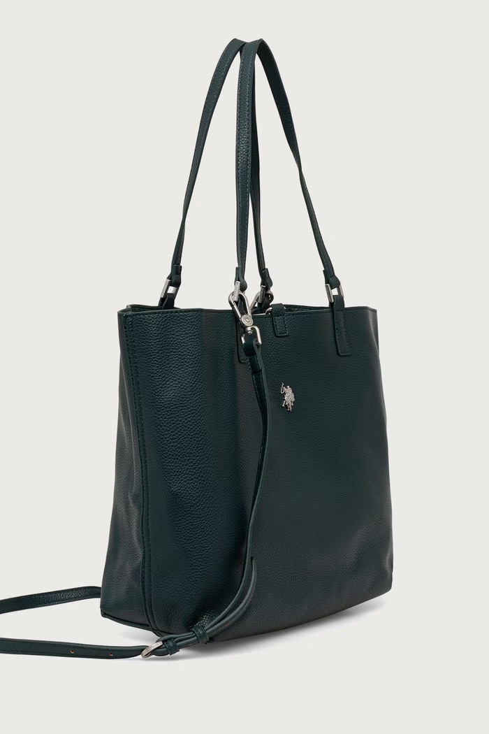 U.S. Polo Assn. Oboustranná taška dámská z imitace kůže Malibu BEUM08706WVP zelená AA00