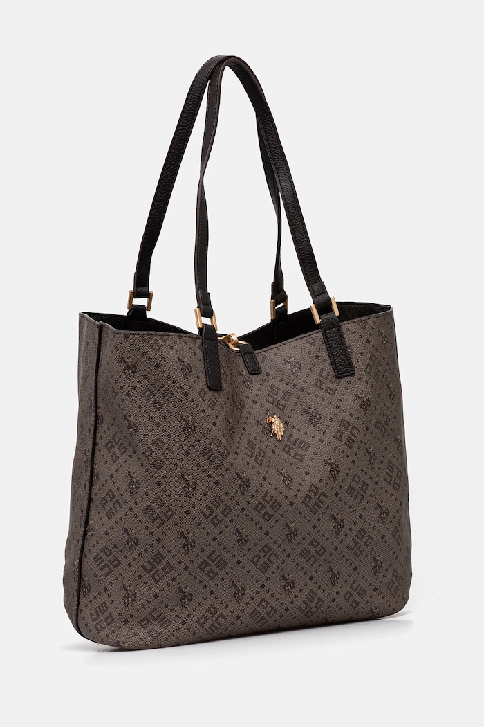 Poșetă cu două fețe Malibu U.S. Polo Assn. BEUM08706WVP maro