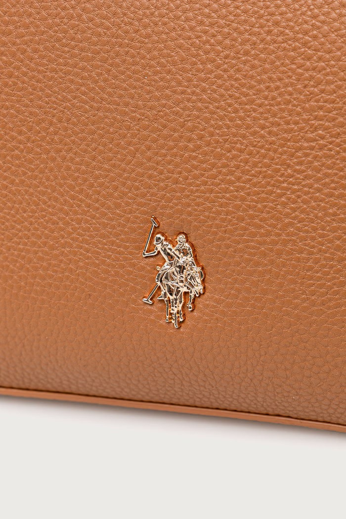 Torebka crossbody damska z imitacji skóry Mansion D. U.S. Polo Assn. BEUE58716WVP brązowy