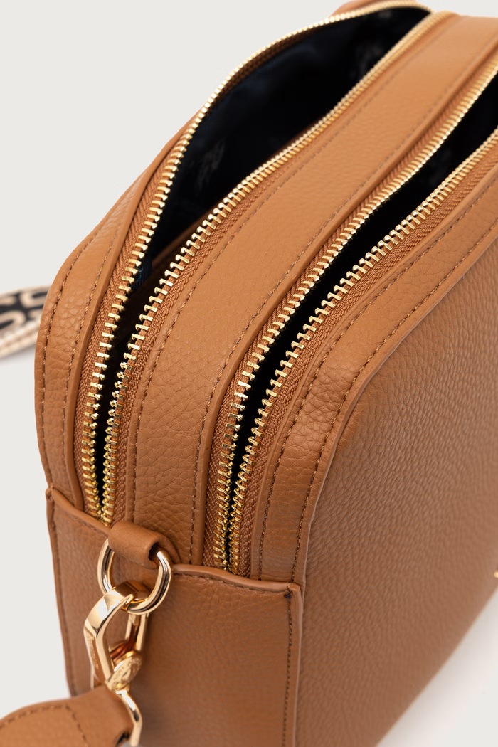 Torebka crossbody damska z imitacji skóry Mansion D. U.S. Polo Assn. brązowy BEUE58716WVP