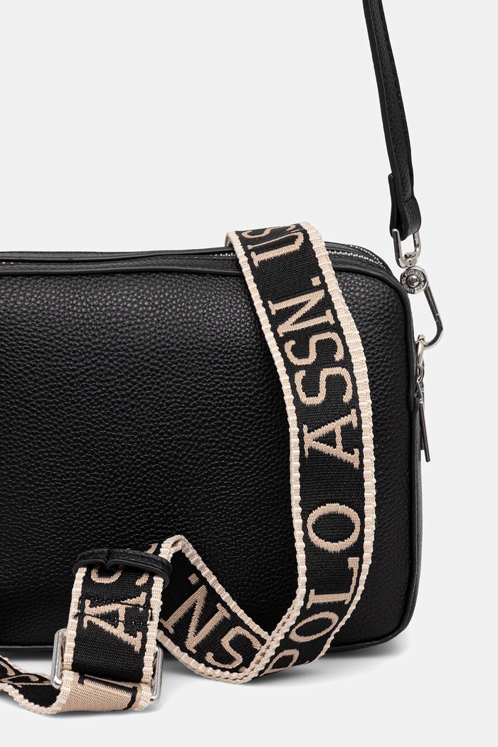 Αξεσουάρ U.S. Polo Assn. χιαστί γυναικεία από απομίμηση δέρματος Mansion D. BEUE58716WVP μαύρο