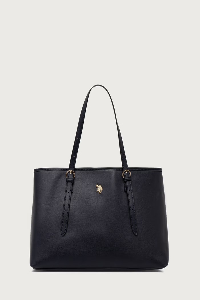 U.S. Polo Assn. Torebka shopper damska z imitacji skóry Blackstone granatowy BIU4B8935WVP