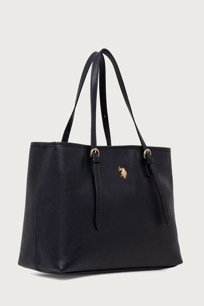 U.S. Polo Assn. Torebka shopper damska z imitacji skóry Blackstone BIU4B8935WVP granatowy AW25