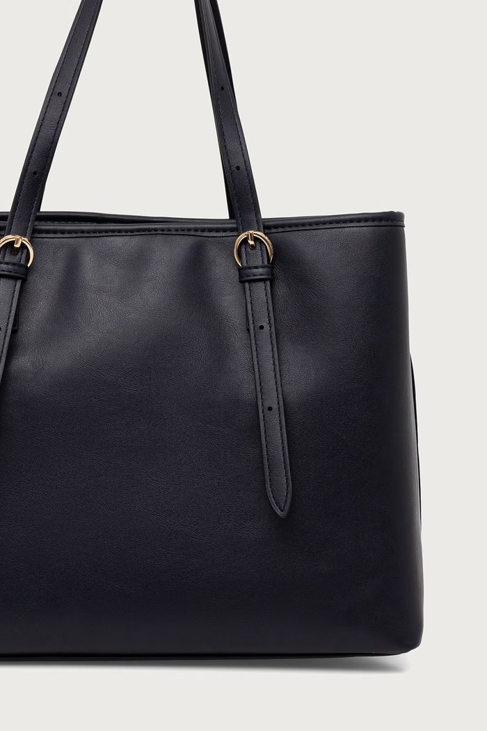 Akcesoria U.S. Polo Assn. Torebka shopper damska z imitacji skóry Blackstone BIU4B8935WVP granatowy