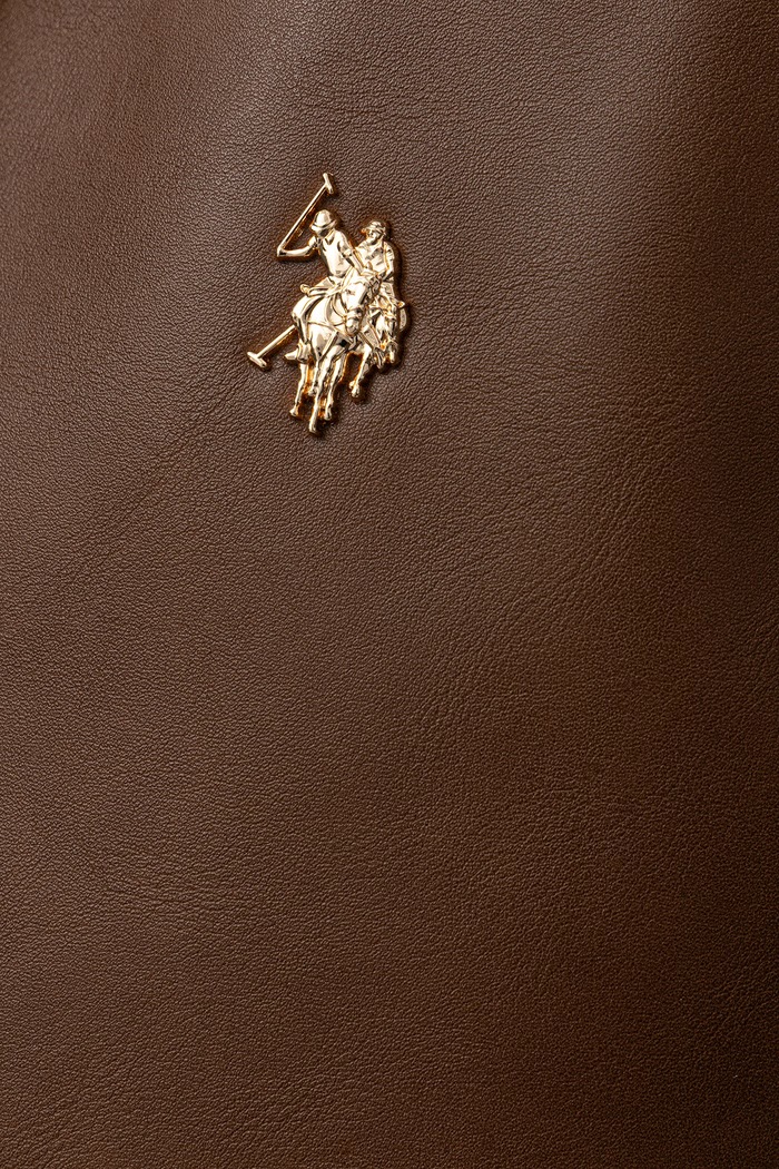 U.S. Polo Assn. Torebka shopper damska z imitacji skóry Blackstone BIU4B8935WVP brązowy AW25