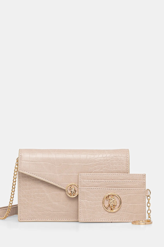 Клатч U.S. Polo Assn. Box Bag мелкий узор розовый BIU2B8998WVP