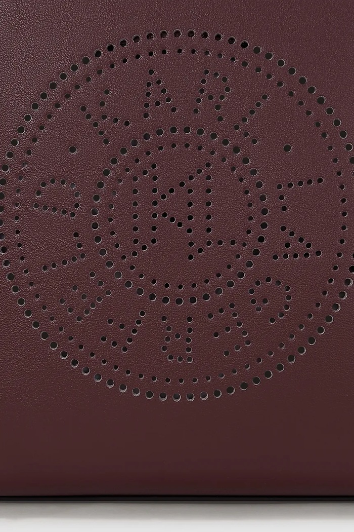 Accesorii Karl Lagerfeld poșetă de piele K/CIRCLE A4W30067 burgundia