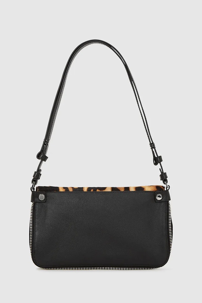 Δερμάτινη τσάντα Karl Lagerfeld A4W30124 καφέ AW25