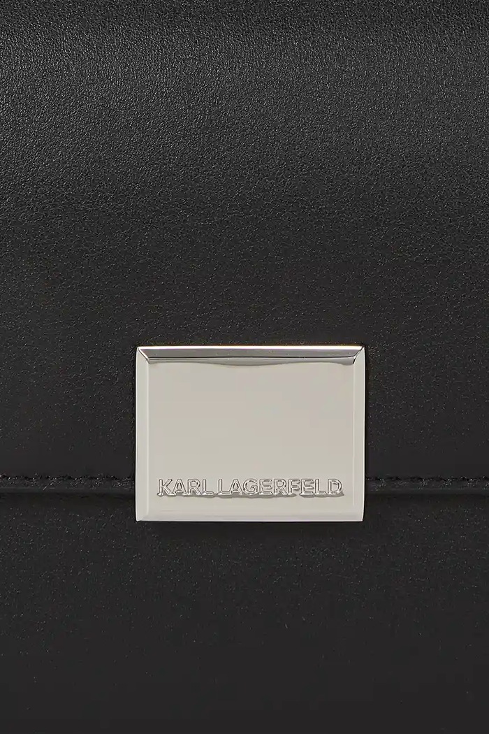 Karl Lagerfeld torebka skórzana K/FOREVER czarny A4W30262
