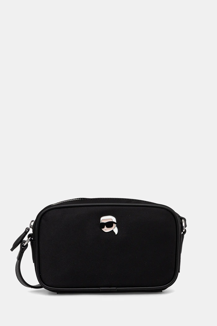 Karl Lagerfeld poșetă IKON nu incape in A4 negru A4W30308