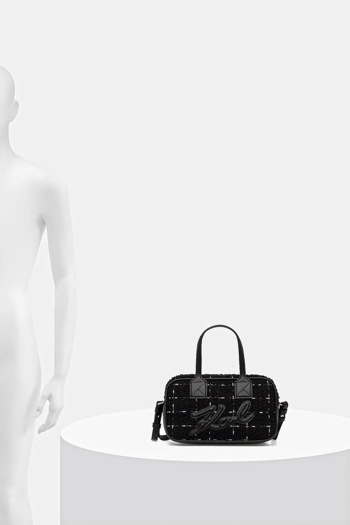 Karl Lagerfeld Geantă de mână cu lână K/SKUARE A4W30259