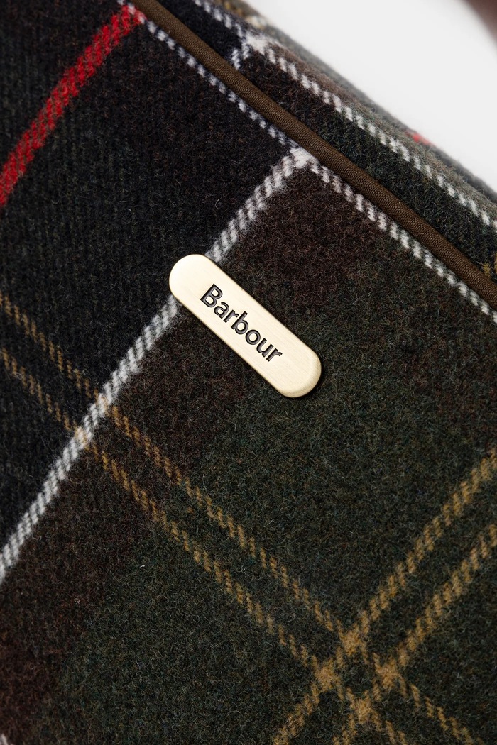 Barbour geantă de mână cu amestec de lână verde LBA0478